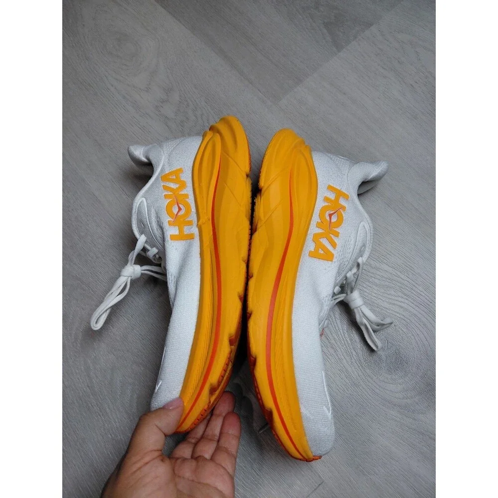 Size 8B- Hoka One One Clifton 10 Frost Orange Zest Women's Sneakers